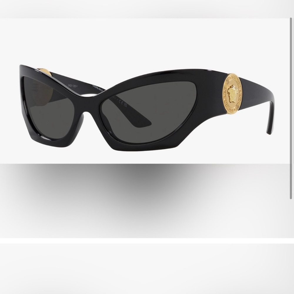 Versace Black Cat-Eye Sunglasses